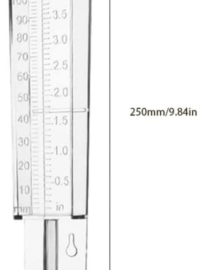 مقياس المطر البلاستيكي بمقياس مزدوج لقياس المياه في الهواء الطلق للحدائق والملاعب - Image 2